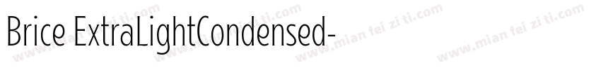 Brice ExtraLightCondensed字体转换